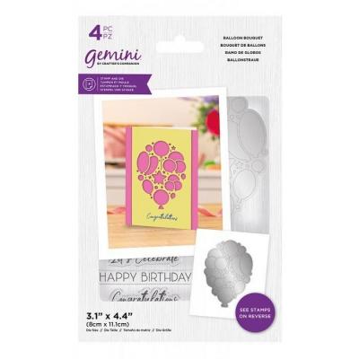 Gemini Clear Stamps & Die - Balloon Bouquet